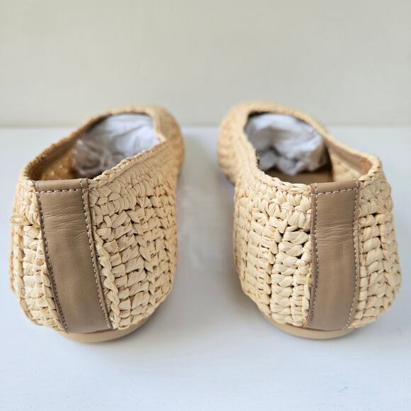 Freda Salvador NEW Jessie Raffia Ballet Flats $395 Preppy Shoes Women Size 9 NWT - Picture 11 of 15